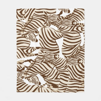 Cobertor De Velo Zebras, savana selvagem, padrão sem costura