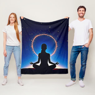 Cobertor De Velo Zen Sob as Estrelas: Meditação Cósmica