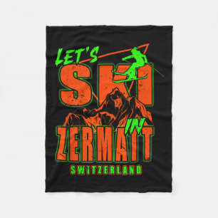 Cobertor De Velo Zermatt Lets Ski Esqui Alpino Alpes Suíços Suíça