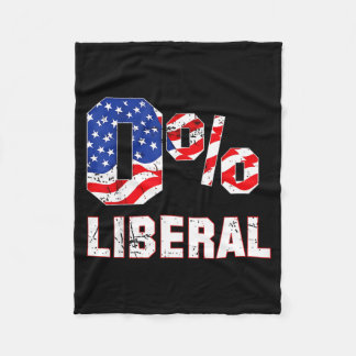 Cobertor De Velo Zero Porcento 0% Liberal Antigo Bandeira EUA Litic