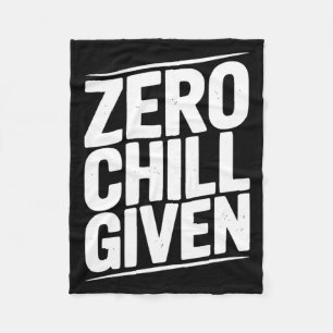 Cobertor De Velo Zero Respeito Dado Citação Engraçada de Humor Sarc
