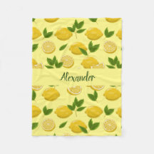 Zesty Lemon Blanket Para Bebês, Crianças e Adultos