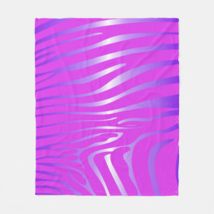 Cobertor De Velo Zesty Zebra Pink Fleece Blanket