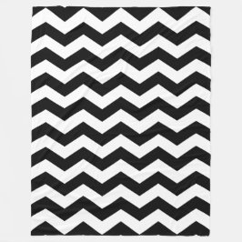 Cobertor De Velo Zigue-zague Chevron Preto e Branco
