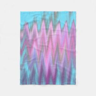 Cobertor De Velo Ziguezague feminino de Ikat Chevron da cerceta