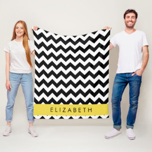Cobertor De Velo Zigzag preto-e-branco, padrão Chevron, seu nome