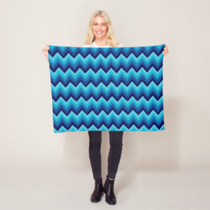 Cobertor De Velo Zigzag Stripes Em Aquarela