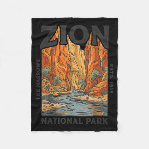 Cobertor De Velo Zion The Narrows Utah Parques Nacionais Ao Ar Livr