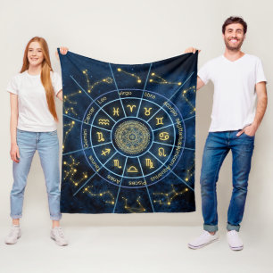 Cobertor De Velo Zodiac Fleece Blanket