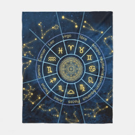 Cobertor De Velo Zodiac Fleece Blanket