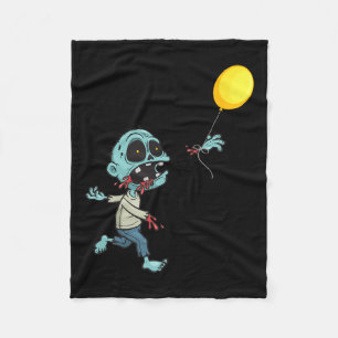Cobertor De Velo Zombie Birthday Balloon - Engraçada Zombie Kids A
