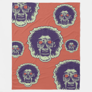 Cobertor De Velo ZOMBIE - Olhos Laranjas Multi Rosto