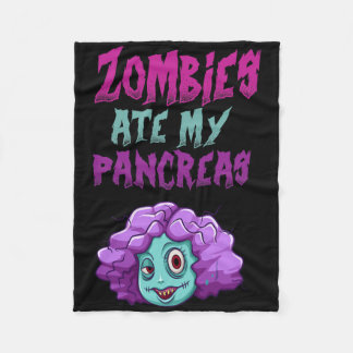 Cobertor De Velo Zombies Ate My Pancreas T1d Type 1 Diabetes Girls 