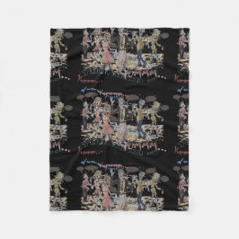 Cobertor De Velo Zombis com fome