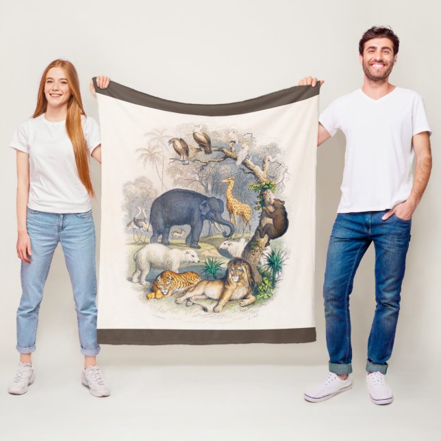 Cobertor De Velo zoológico, animal, fofo, animais, natureza, crianç (In Situ)