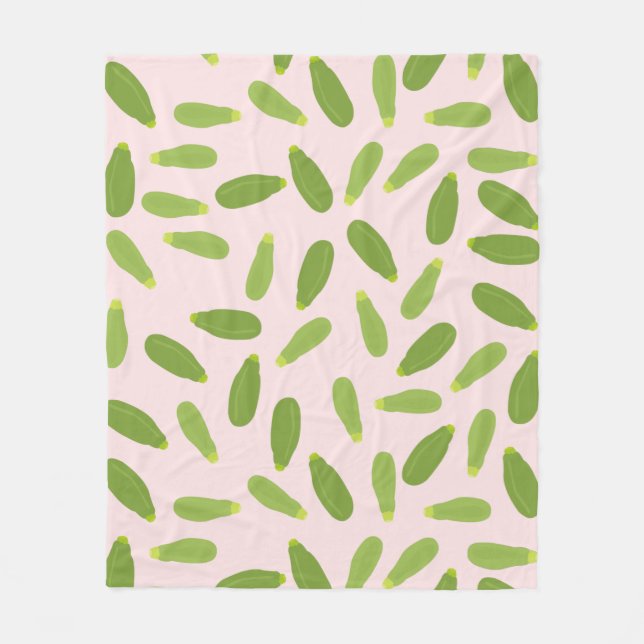 Cobertor De Velo Zucchini Courgette Summer Squash Pattern (Frente)