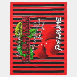 Cobertor De Velo Zuckersüße rote Kirschen mit witzigen Spruch