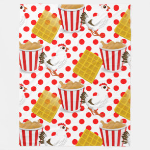 cobertor de waffles de frango