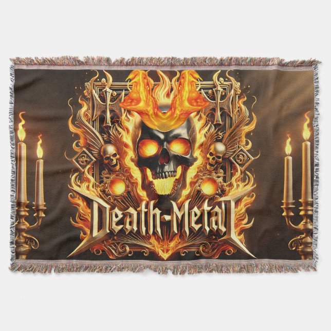 Cobertor Decke für Death Metal Fans und Musiker (Frente)