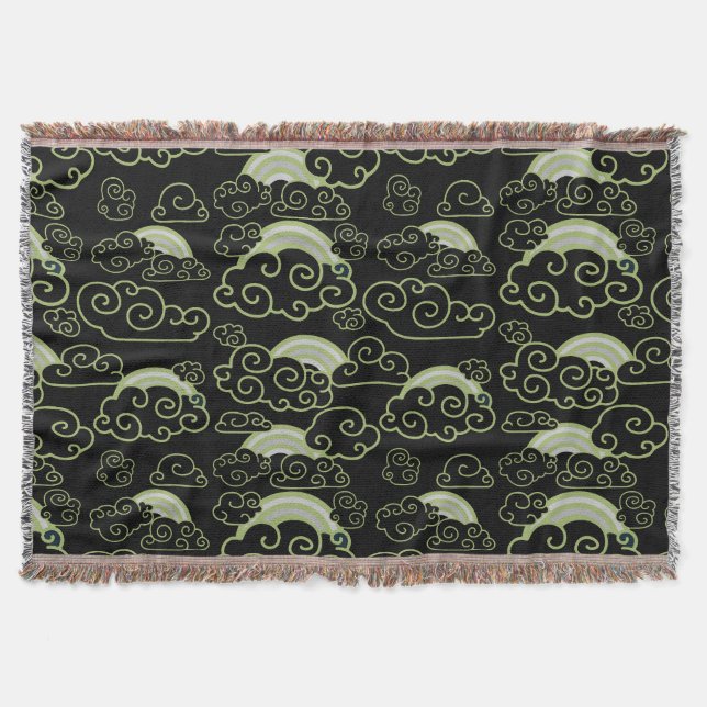 Cobertor Decoração inicial do estilo japonês (Frente)