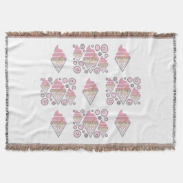 Cobertor Decoração irresistível do Sorvete