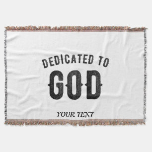COBERTOR DEDICADO A DEUS TEXTO NEGRO PERSONALIZÁVEL LEGAL