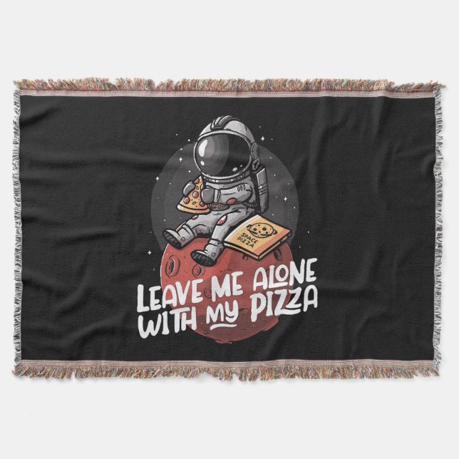 Cobertor Deixem-me Sozinho Com a Minha Pizza (Frente)