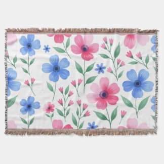 Cobertor Delícia de Flor de Água-Rosa