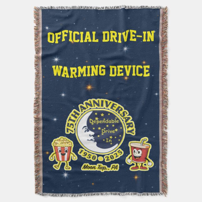 Cobertor Dependable Drive In 75th Anniversary Blanket (Frente Vertical)