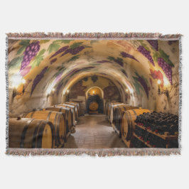 Cobertor „Der Zauber des Weins – Eleganz in jedem Tropfen“