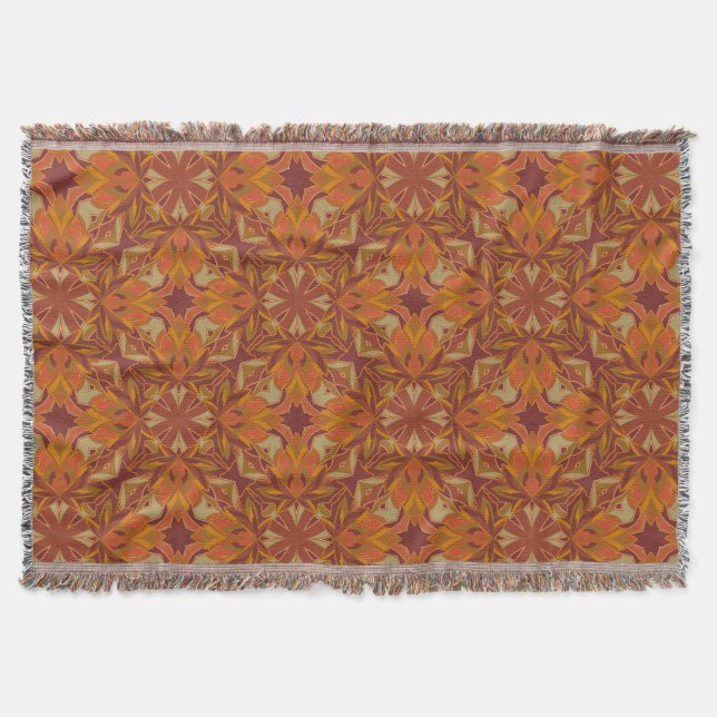 Cobertor Descarte o padrão Folha (Frente)