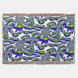 Cobertor Desenho em Mármore, Uma Declaração de Cor e Fluxo