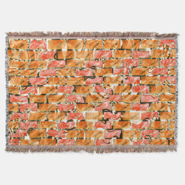 Cobertor Desenho no estilo tijolos com tom de brilho