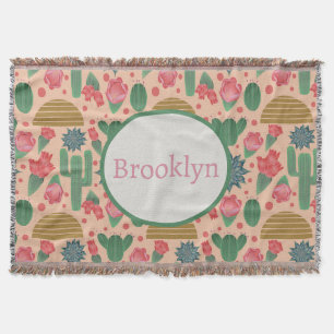 Cobertor Desert Blush Floral Pink Nursery Decor-Baby Girl