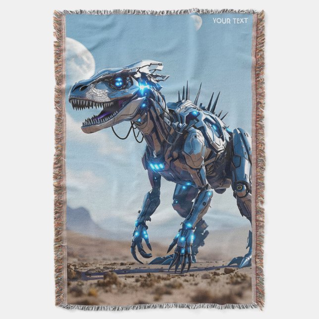 Cobertor Deserto de Dinossaur Cibborg Fantasy Cute (Frente Vertical)