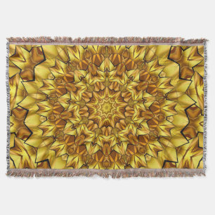 Cobertor Design abstrato antigo do ouro Mandala - 63495