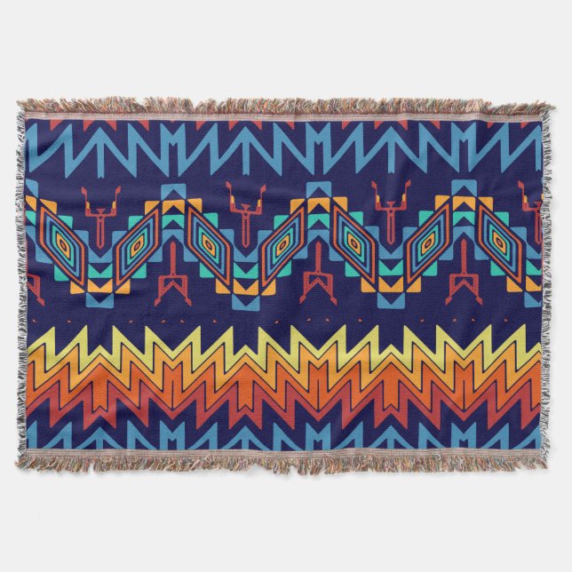 Cobertor Design abstrato de design tribal (Frente)