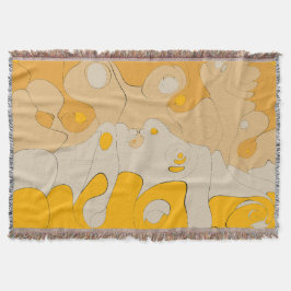 Cobertor Design Abstrato Mármore Dourado para Espaços Refin