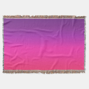 Cobertor Design abstrato neon Purple e cor-de-rosa ombre