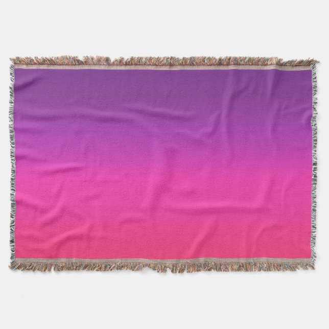 Cobertor Design abstrato neon Purple e cor-de-rosa ombre (Frente)