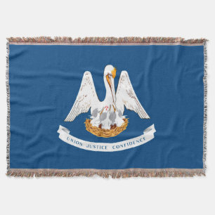 Cobertor Design de Bandeira do Estado de Louisiana