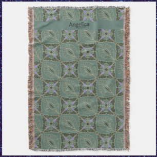 Cobertor Design de Batik Verde