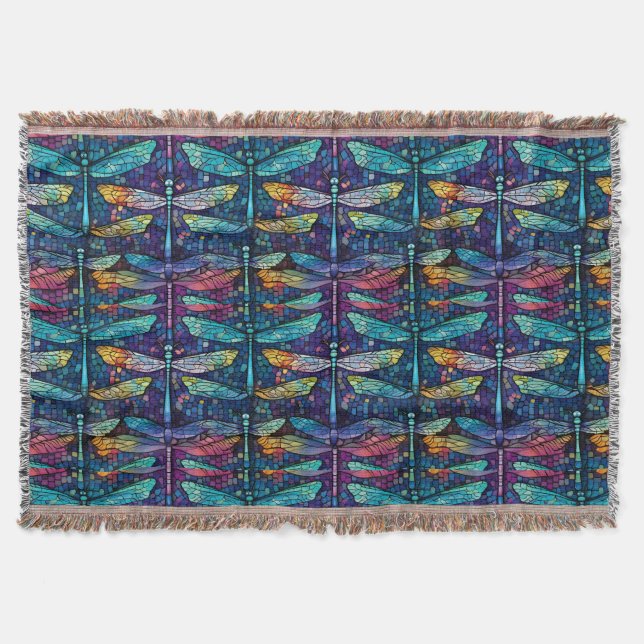 Cobertor Design de Dragonfly de vidro (Frente)