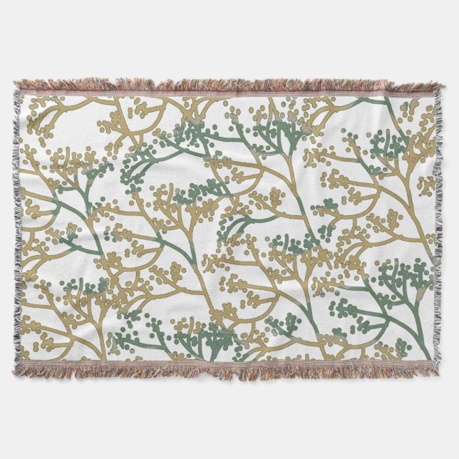 Cobertor Design de Folhagem de primavera- Lâmpada (Frente)