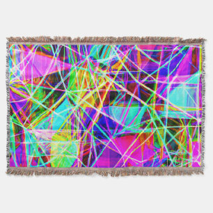 Cobertor Design de padrão de Abstrato vibrante