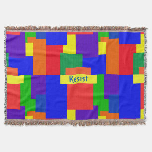Cobertor Design de Patches Arco-Íris Resiste Largura
