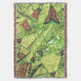 Cobertor Design de pedra vulcânica, pintada, de cor amarelo