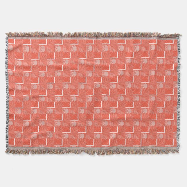 Cobertor Design do Mod Chic Coral (Frente)