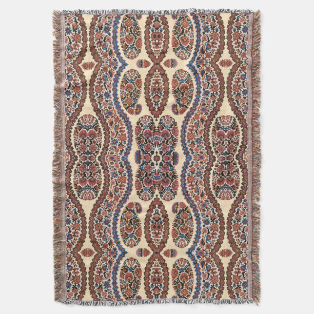 Cobertor Design Paisley nº 7 em SusieJayne (Frente Vertical)