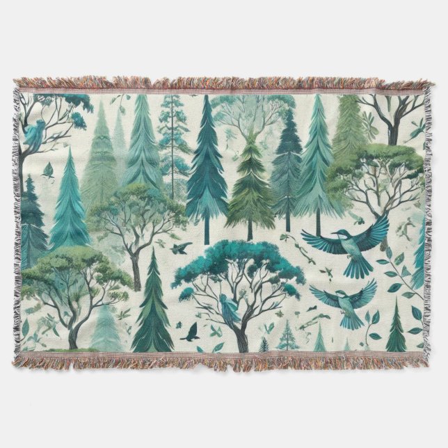 Cobertor Design sem costura inspirada na natureza (Frente)